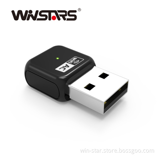 AC600 Mini WiFi Adapter USB 2.0 Card Wireless Adapter